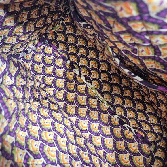 Vera‎ Bradley Large Quilted Travel Weekender Bag Floral Pattern Pockets Straps - Picture 4 of 9